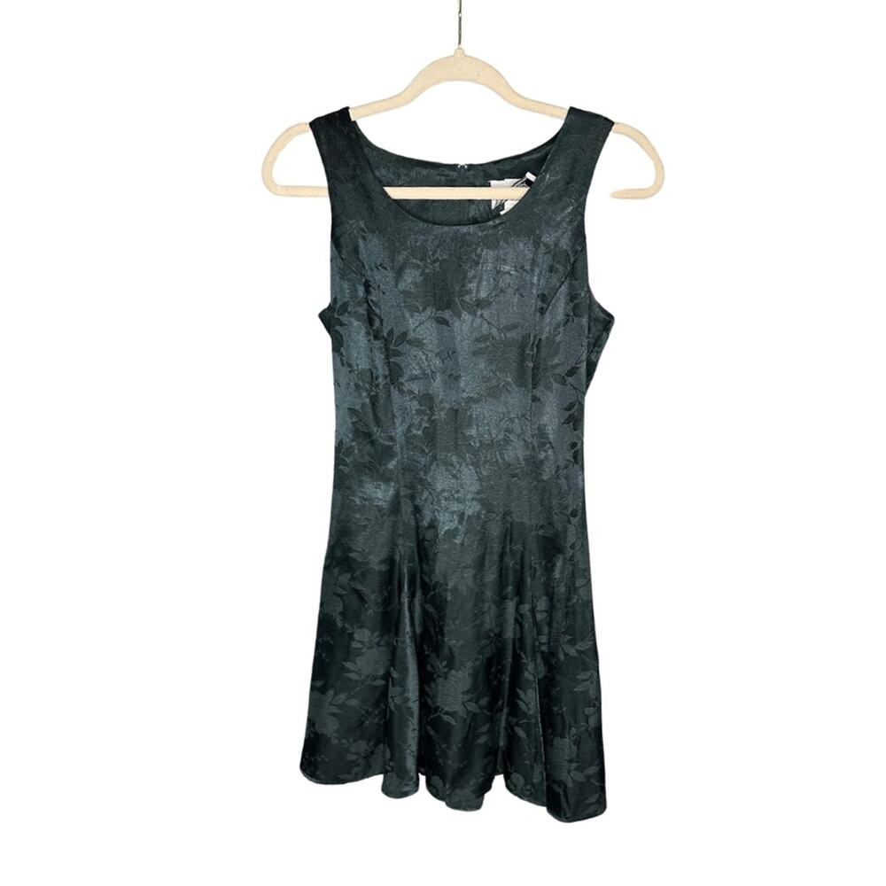 Deep Green Vintage Textured Mini Dress EE 40